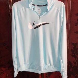 Nike Sky Blue Half-Zip Sweatshirt